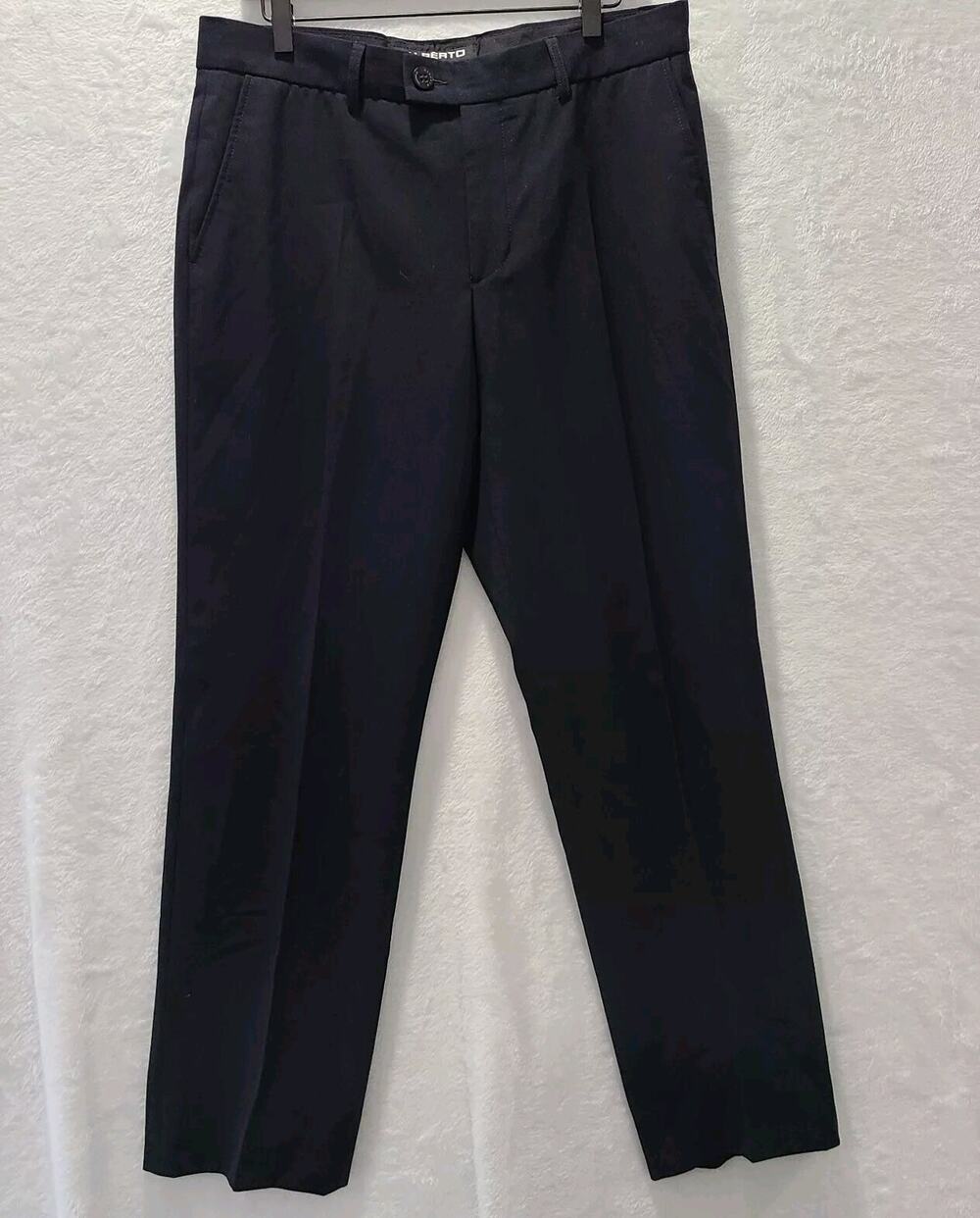 Alberto Ceramica Kevin Mens 4 Pocket Black Dress Pant Size 34x31 EU 50